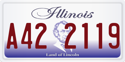 IL license plate A422119