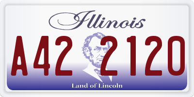 IL license plate A422120