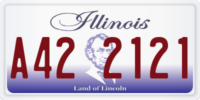 IL license plate A422121