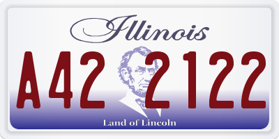 IL license plate A422122