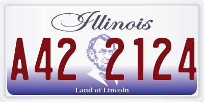 IL license plate A422124