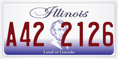 IL license plate A422126