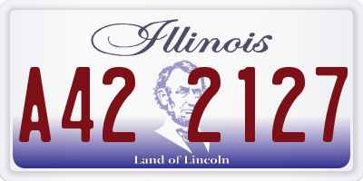 IL license plate A422127