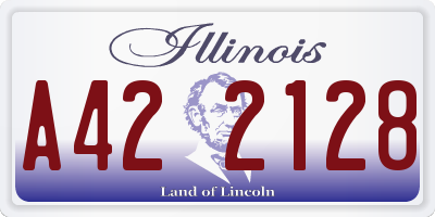 IL license plate A422128