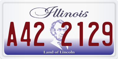 IL license plate A422129