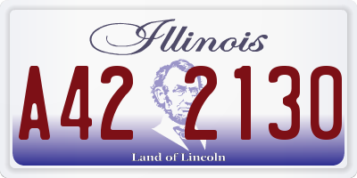 IL license plate A422130