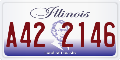 IL license plate A422146