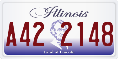 IL license plate A422148