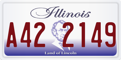 IL license plate A422149
