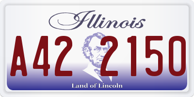 IL license plate A422150