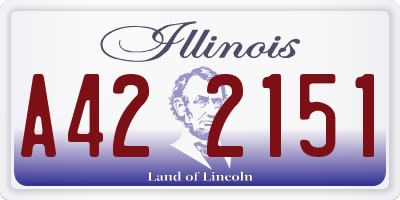 IL license plate A422151