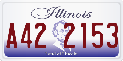 IL license plate A422153