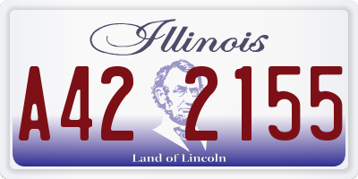 IL license plate A422155