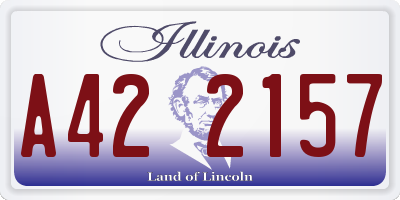 IL license plate A422157