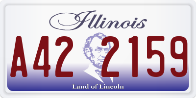 IL license plate A422159
