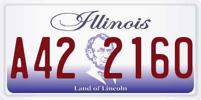 IL license plate A422160