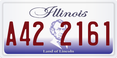 IL license plate A422161