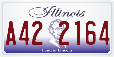 IL license plate A422164