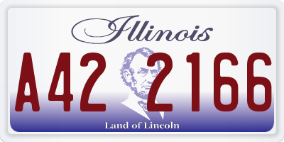 IL license plate A422166