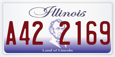 IL license plate A422169