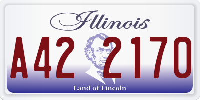 IL license plate A422170