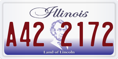 IL license plate A422172