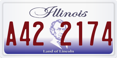 IL license plate A422174