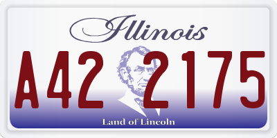 IL license plate A422175