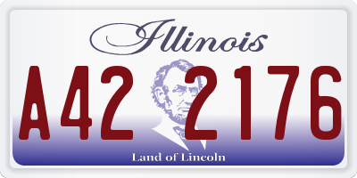 IL license plate A422176