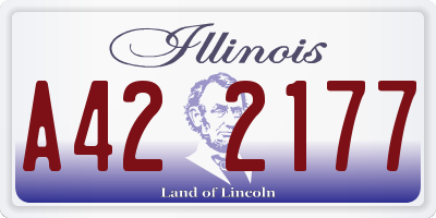 IL license plate A422177