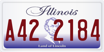 IL license plate A422184