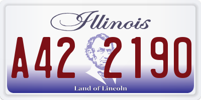 IL license plate A422190