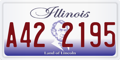 IL license plate A422195