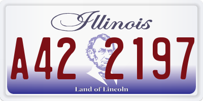 IL license plate A422197