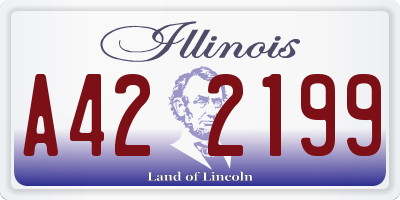 IL license plate A422199
