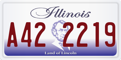 IL license plate A422219
