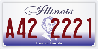 IL license plate A422221