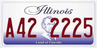 IL license plate A422225