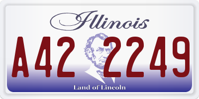 IL license plate A422249