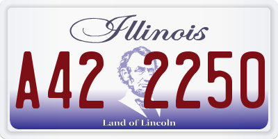 IL license plate A422250