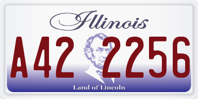 IL license plate A422256
