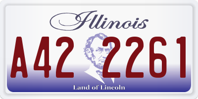 IL license plate A422261