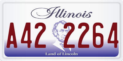 IL license plate A422264