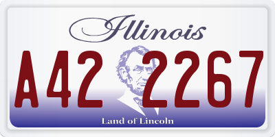IL license plate A422267