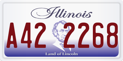 IL license plate A422268