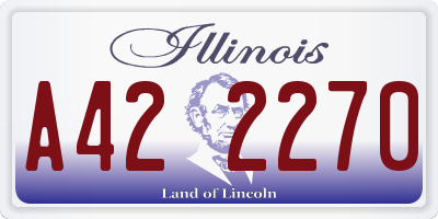 IL license plate A422270