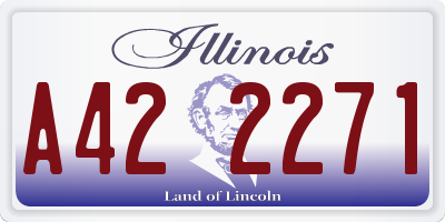 IL license plate A422271