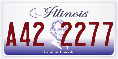 IL license plate A422277