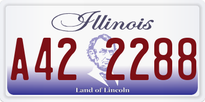 IL license plate A422288