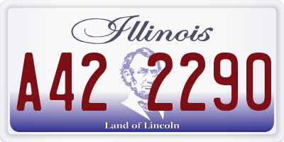 IL license plate A422290